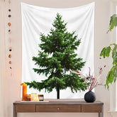 Aperturee - Pine Tree Outdoor Christmas Tapestry Wall Hanging